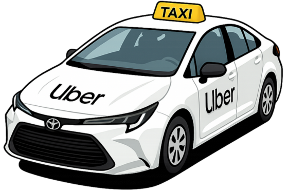Uber car